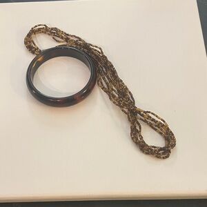 Elegant Brown Bangle Bracelet